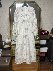 ジマーマン 刺繡 ロング ワンピース