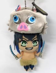 未使用品】USJ限定 鬼滅の刃 竈門禰豆子 嘴平伊之助 ぬいぐるみキー