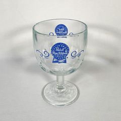 70s Pabst Blue Ribbon Goblet Glass PBR　70年代　パブストブルーリボン　ゴブレットグラス　ヴィンテージ　アンティーク　アメトイ
