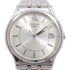 SEIKO セイコー クレドール シグノ クォーツ メンズ 腕時計 シルバー文字盤 純正SSベルト GCAZ009 / 8J86-7A00【いおき質店】管理2