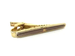 ■美品■ BURBERRY バーバリー ネクタイピン タイクリップ アクセサリー ビジネス 紳士 メンズ ゴールド系 DH4819
