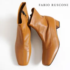 229y*美品 ファビオルスコーニ レザー ショートブーツ