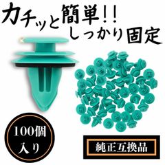 リベット クリップリベット 車内装クリップ 100個セット ドアトリム  バンパークリップ ファスナー バンパークリップ ドアトリム内装 内張 プッシュ クリップ ピン ドア 車