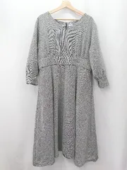 ◇ ⊇ KBF ケービーエフ 長袖 ロング ワンピース サイズ縦S横3XL グレー系 レディース E  【1506130000112】
