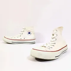 シンプルデザイン◎【CONVERSE】コンバース スニーカー ハイカット シューズ M7650 カジュアル デイリー キャンバス 大人気 シンプル おしゃれ ロゴ ライン 定番 オフ ホワイト 白 レディース サイズ 23.5cm /M34708HH