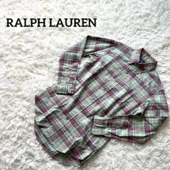 RALPH LAUREN ラルフローレン　チェック　シャツ　S 襟