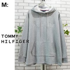 M■フーディー・パーカー■TOMMY HILFIGER トミーヒルフィガー■裏起毛■3Dロゴ■グレー