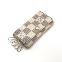 ルイヴィトン LOUIS VUITTON 4連 キーケース N60020 ミュルティクレ4 ダミエ・キャンバス アズール 中古 004924