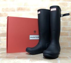 【中古】 HUNTER ハンター WOMENS ORG TALL レインブーツ 長靴 ネイビー UK5 111394062