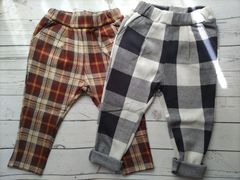 F.O.KIDS 　新品　総柄パンツ　チェック