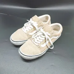 ◇ Θ VANS ヴァンズ スニーカー シューズ サイズ25 ベージュ メンズ レディース E  【1504240020068】