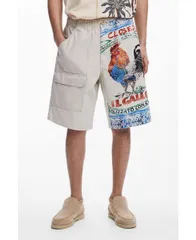 【送料無料】 デジグアル メンズ ハーフパンツ・ショーツ ボトムス Men's Cargo Bermuda shorts Light beige