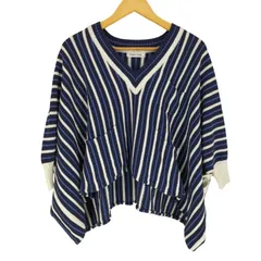 イリアンローヴ iliann loeb 3ポケット ストライプ Vネックニット レディース 表記無 