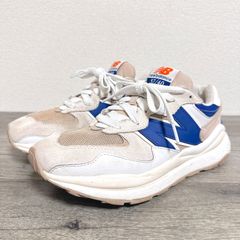 New Balance 57/40 M5740SNA スエード×メッシュ スニーカー 24.5cm ベージュ×ブルー