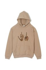 【WEB LIMITED】F●CKIN F●CK EMBROIDERY HOODIE - BEIGE パーカー フーディ
