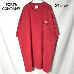 【PORT&COMPANY】GYM ジム　バージニア州　ビック・ストーン・ギャップ　Big Stone Gap Virginia両面プリントロゴ　オーバーサイズ　半袖Tシャツ　アカ　XL US古着