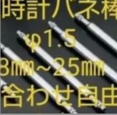 腕時計バネ棒 ８㎜~25㎜ 12本 サイズの組み合わせは自由