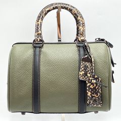 ✨新品、未使用品✨COACH ルビー サッチェル 25・カラーブロック・スネークスキン ディテール