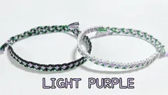 小花柄ミサンガ 2本セット (LIGHT PURPLE) 画像5枚目▶︎色番号⑳