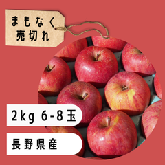 サンふじりんご【2kg】残りわずか！　信州産