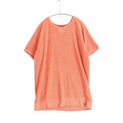 【中古A】CAL.Berries カルベリーズ S メンズ 半袖Tシャツ パイル地 オレンジ アーバンリサーチ取り扱い 中古A 古着
