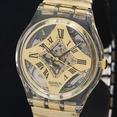 希少】SWATCH 自動巻き 腕時計 スケルトン 12星座文字盤 レディース