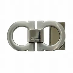 サルヴァトーレフェラガモ Salvatore Ferragamo バックルのみ ベルト ガンチーニ ロゴ シルバー色 ■GY18 /MQのサムネイル