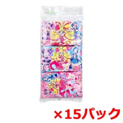 キャラクターポケットティッシュ ハヤシ商事 水に流せるプリントティシュ キミとアイドルプリキュア 8組16枚 6個入り X15パック