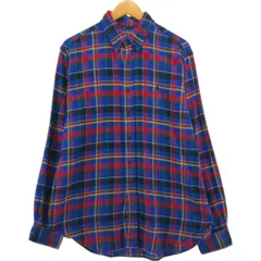 古着 ラルフローレン Ralph Lauren CLASSIC FIT 長袖 ボタンダウン フランネルチェックシャツ メンズL相当/eaa542668