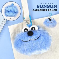 마스코트 키홀더 퍼핏슨순 봉제인형 파우치 미니 파우치 액세서리 선순품 상품 캐릭터 카라비나 파우치 귀여운 세련된 여자 고등학생 중학생 아이 여성 통근 통학 가방 봉제인형