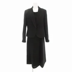 ソーシャルタイム Social time 美品 アンサンブル ブラックフォーマル 喪服 ジャケット 総裏地 シングル ワンピース ミモレ ロング 13 大きいサイズ /AE