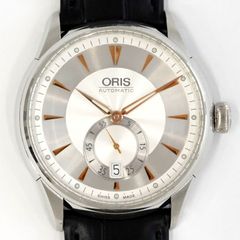 ORIS オリス アートリエ スモールセコンド デイト 7582 SS/レザー メンズ 自動巻き