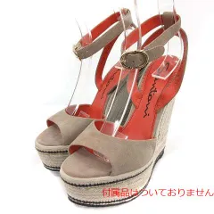 サントーニ santoni サンダル ウェッジソール 切替 スエード 39 25.5cm グレー /NM ■GY レディース  39（日本サイズ25.5cm相当）のサムネイル