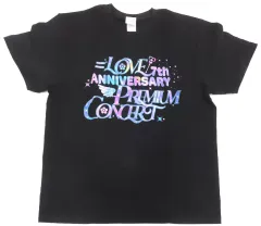 【中古】Tシャツ イコールラブ(=LOVE) 7周年記念Tシャツ ブラック Lサイズ 「＝LOVE 7th ANNIVERSARY PREMIUM CONCERT」 プレミアムチケット特典