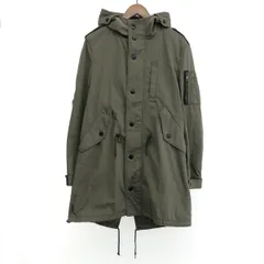 良好 BURBERRY BLACK LABEL バーバリーブラックレーベル モッズ コート サイズ:L  カーキ  メンズ 　241005006334