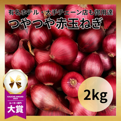 つやつや赤玉ねぎ アーリーレッド 2kg 大手ホテルや大手チェーン店も御用達 たまねぎ 玉葱 野菜 サラダ 青果 市場 農家 食品