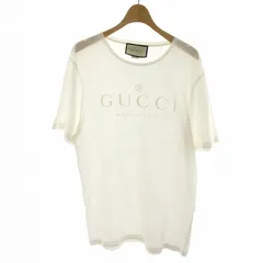 グッチ GUCCI Tシャツ カットソー 半袖 ロゴ プリント L 白 ホワイト /MP ■GY18 レディース グッチ GUCCI Tシャツ カットソー 半袖 ロゴ プリント L 白