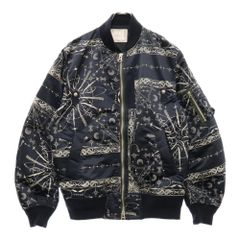 SACAI Dr.Woo Edition カーキ ナイロン ボンバー ジャケット sacai: カーキ Nylon Twill ボンバージャケット | SSENSE 日本