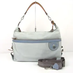 ペレボルサ ショルダーバッグ 2way ハンドバッグ 鞄 ブランド レディース ブルー PELLE BORSA 【中古】