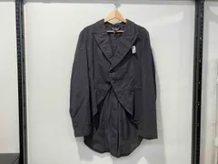 【美品】ブラックコムデギャルソン ポリ縮 フリル 燕尾ジャケット ブラックコムデギャルソン ポリ 燕尾フリルジャケット S/縮絨