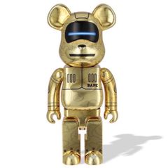 HxS Bearbrick Clear & Gold 400% 廣田彩玩所 - メルカリ