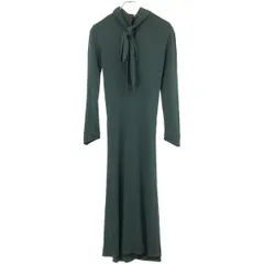 FUMIKA _UCHIDA ワンピース/ドレス FUMIKA UCHIDA： TIE COLLAR JERSEY DRESS - DARKGREEN