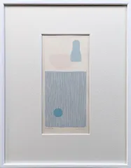 現代美術 山中現 直筆サイン『黒のかたち』ペーパーに水彩＆コラージュ 0501M 絵画