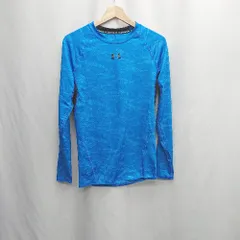 ◇ Θ UNDER ARMOUR アンダーアーマー 無地 長袖 トレーニングウェア サイズSS ブルー系 メンズ E  【1505220009110】