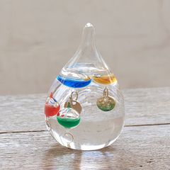 ガラスフロート温度計 しずくSS