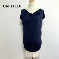UNTITLED アンタイトル ネイビー ノースリーブ ワンピース 2