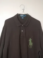 Ralph Lauren(ラルフローレン) ポロ 茶色 PK ポロTシャツ M ／ 100