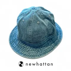 【newhattan】新品 正規 送料無料 ニューハッタン デニム メトロハット バケットハット ライトブルー 新品未使用 S/M L/XL 2サイズ 男女兼用 ユニセックス 男女兼用 ユニセックス