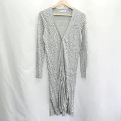 ◇ NATURAL BEAUTY BASIC 長袖 カーディガン サイズM グレー レディース E  【1407020035842】