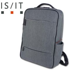 イズイット IS/IT ビジネスリュック ルシェル グレー 定価26,400円 B4 A4 撥水 軽量 20代 30代 40代 50代 自転車通勤 バイク通勤 機能的 シンプル ビジネスバッグ パソコン スーツ ガジェット